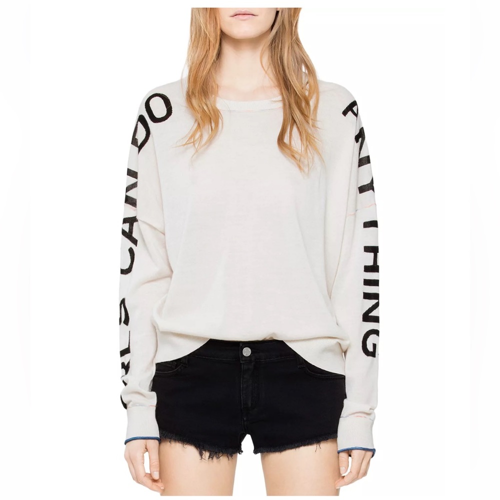 Zadig & Voltaire
Rony Bis Merino Wool Slogan Sweate
